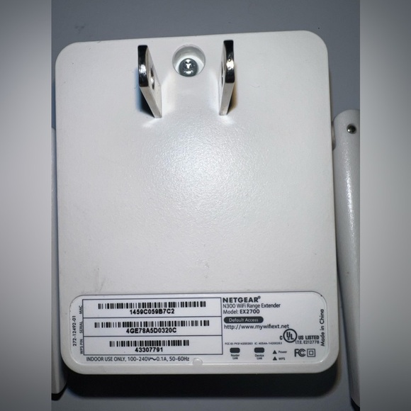 WiFi Extender Booster Faster Internet! Netgear N300 Wi-Fi Range Extender EX2700 - Picture 5 of 5